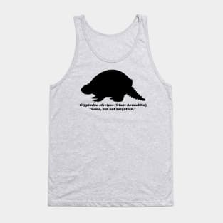 *Back* Glyptodon clavipes (Giant Armadillo) Black Print Tank Top